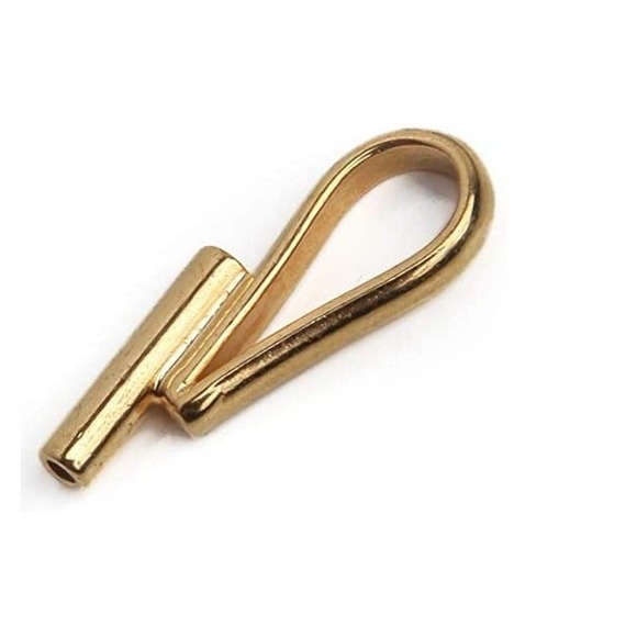 set lot 2 pc VERTICAL Pin Brooch to Pendant Jewelry Converters Gold silver tone - Picture 2 of 3